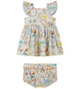 Stella McCartney Kids Kjole m. Bloomers - Hvid/Pastel