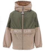 Moncler Jakke - Joly - Beige/MÃ¸rkegrÃ¸n