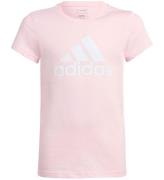 adidas Performance T-Shirt - G BL T - Pink/Hvid