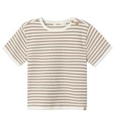 Lil' Atelier T-shirt - NmmJonas - Mocha Meringue m. Struktur