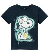 Name It T-Shirt - NmmMaikel Snoopy - Dark Sapphire