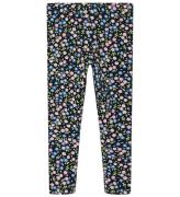 Name It Leggings - NmfVivian - Dark Sapphire/Small Flowers