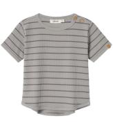 Lil' Atelier T-shirt - Rib - NmmKail - Limestone