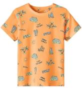 Name It T-shirt - NmmPfasak - Orange Pop