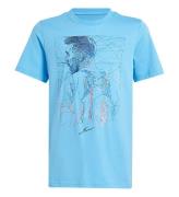 adidas Performance T-shirt - Y Messi G T - BlÃ¥