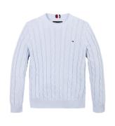 Tommy Hilfiger Bluse - Strik - Essential Cable - Breezy Blue