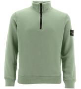 Stone Island Sweatshirt m. LynlÃ¥s - Sage