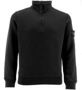 Stone Island Sweatshirt m. LynlÃ¥s - Sort