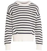 Tommy Hilfiger Bluse - Strik - Essential Stripe - Ancient White