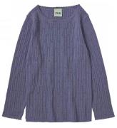 FUB Bluse - Uld - Dusty Violet m. HulmÃ¸nster