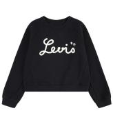 Levis Sweatshirt - Jet Black m. Hvid