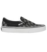 Vans Sko - Classic Slip-On - Checkerboard - Sort/Pewter