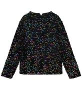 Name It Bluse - NkfRunica - Black/Multi m. Palietter