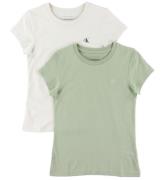 Calvin Klein T-shirt - 2-pak - Slim Monogram - Turtledove/Misty