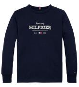 Tommy Hilfiger Bluse - Monotype 1985 - Dark Night Navy