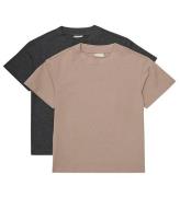 Minymo T-shirts - 2-pak - Fossil