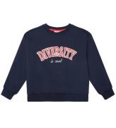 The New Sweatshirt - TnLadina - Navy Blazer m. Rød