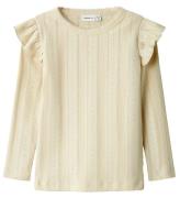 Name It Bluse - Noos - NmfJulia - Summer Sand m. Hulmønster