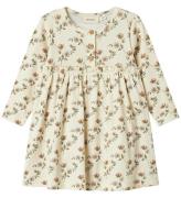 Lil' Atelier Body l/æ - Rib - NbfGavo - Turtledove/FLOWERS