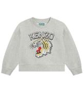 Kenzo Sweatshirt - GrÃ¥meleret m. Tiger