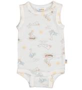 Joha Body u/æ - Uld/Silke - Off White m. Print