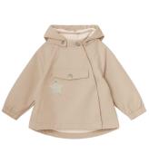 Mini A Ture Softshelljakke m. Fleece - MatWai - Sesame