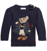 Polo Ralph Lauren Bluse - Strik - Navy m. Bamse