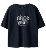 Name It T-shirt - NkfVeen - Navy Blazer/Good Vibes