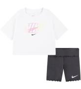 Nike ShortssÃ¦t - T-shirt/Shorts - Dark Smoke Grey