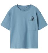 Name it T-shirt - NkmVilian - Spring Lake/Surfboard