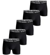 BjÃ¶rn Borg Boxershorts - 5-pak - Sort