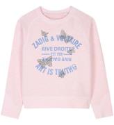 Zadig & Voltaire Sweatshirt - Arvene - Mauve Morn m. BlÃ¥/Simili