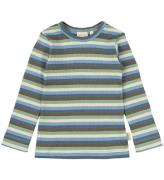 Petit Piao Bluse - Rib - Modal - Allure Blue Multi Striped